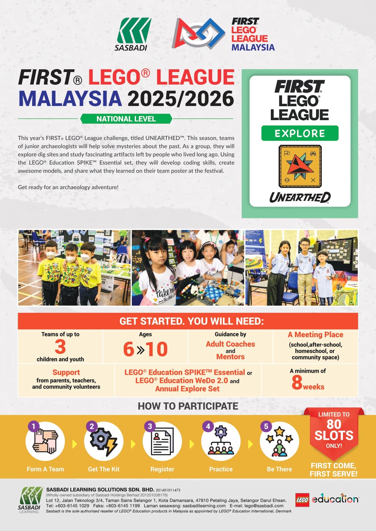 FLL Explore 2026 Order Form